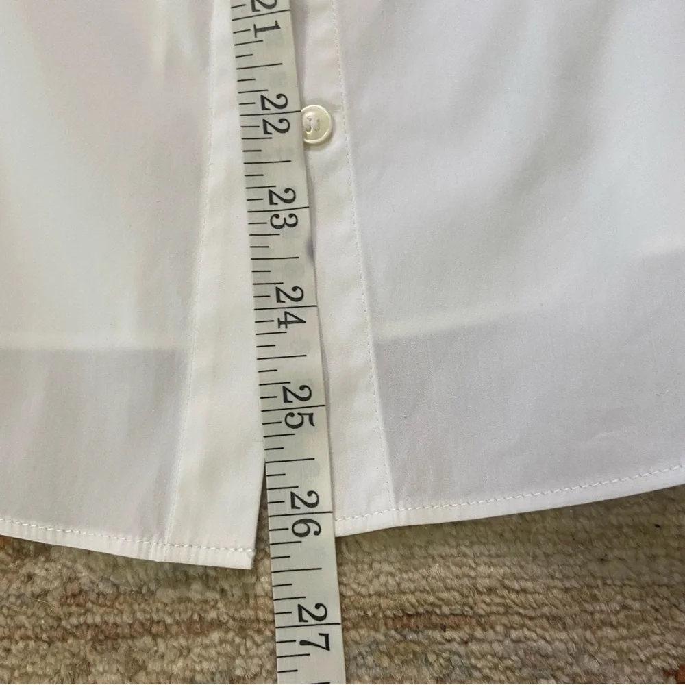 Lafayette 148 New York White Sleeveless Beaded Top Size 2 - Picture 7 of 8